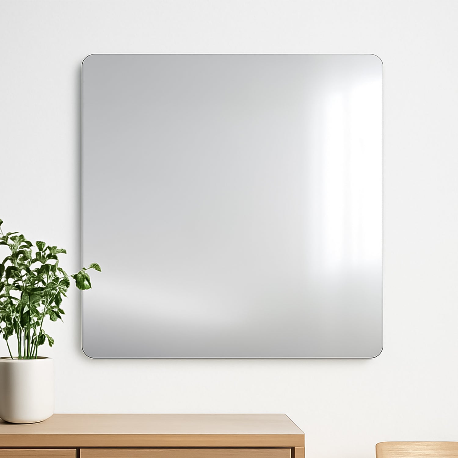 Plastic Square 3D Mirror Wall Stickers (1 Pc / 30x30 Cm) Plastic Square 3D Mirror Wall Stickers (1 Pc / 30x30 Cm)